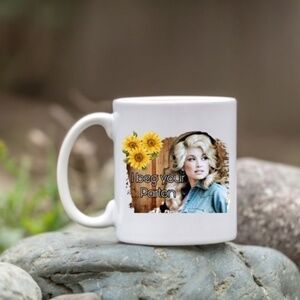 Dolly Parton White Ceramic Coffee Mug